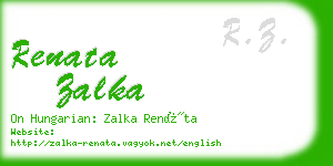 renata zalka business card